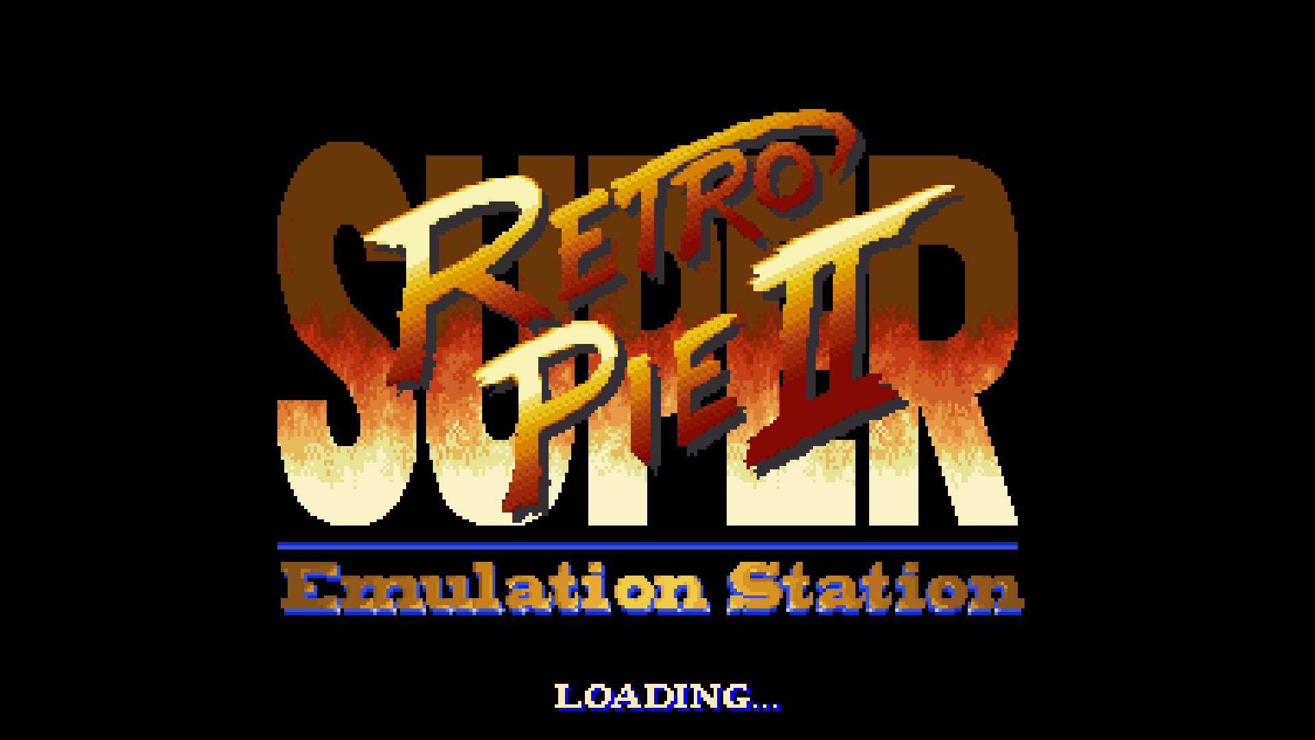 Super Street Fighter II - RetroPie Splash Screen - petrockblock