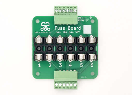 Petrockblock Fuse Board Top View